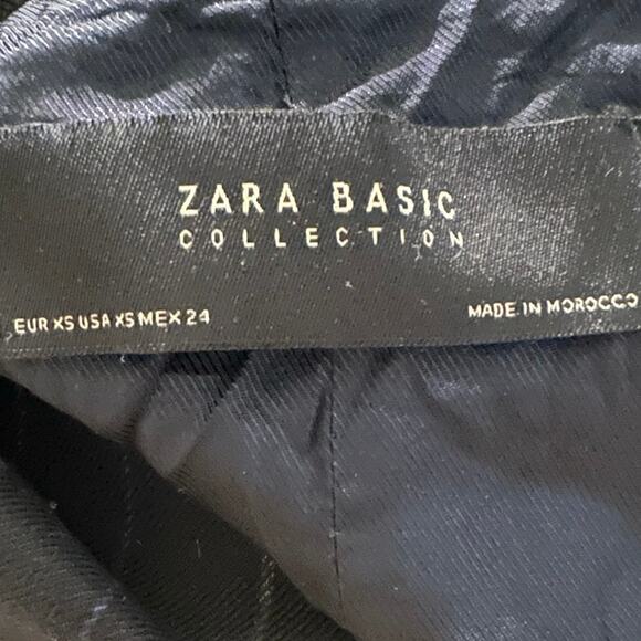Zara Basic Vest Open Front Womens XS Navy Blue Corpcore Business Casual - Picture 7 of 8